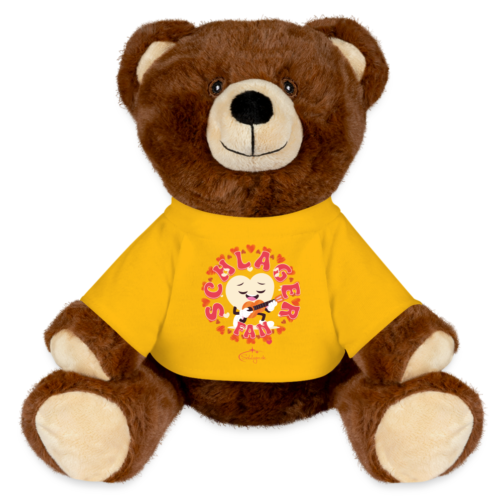 Schlagerfan - Teddybär - Sonnengelb