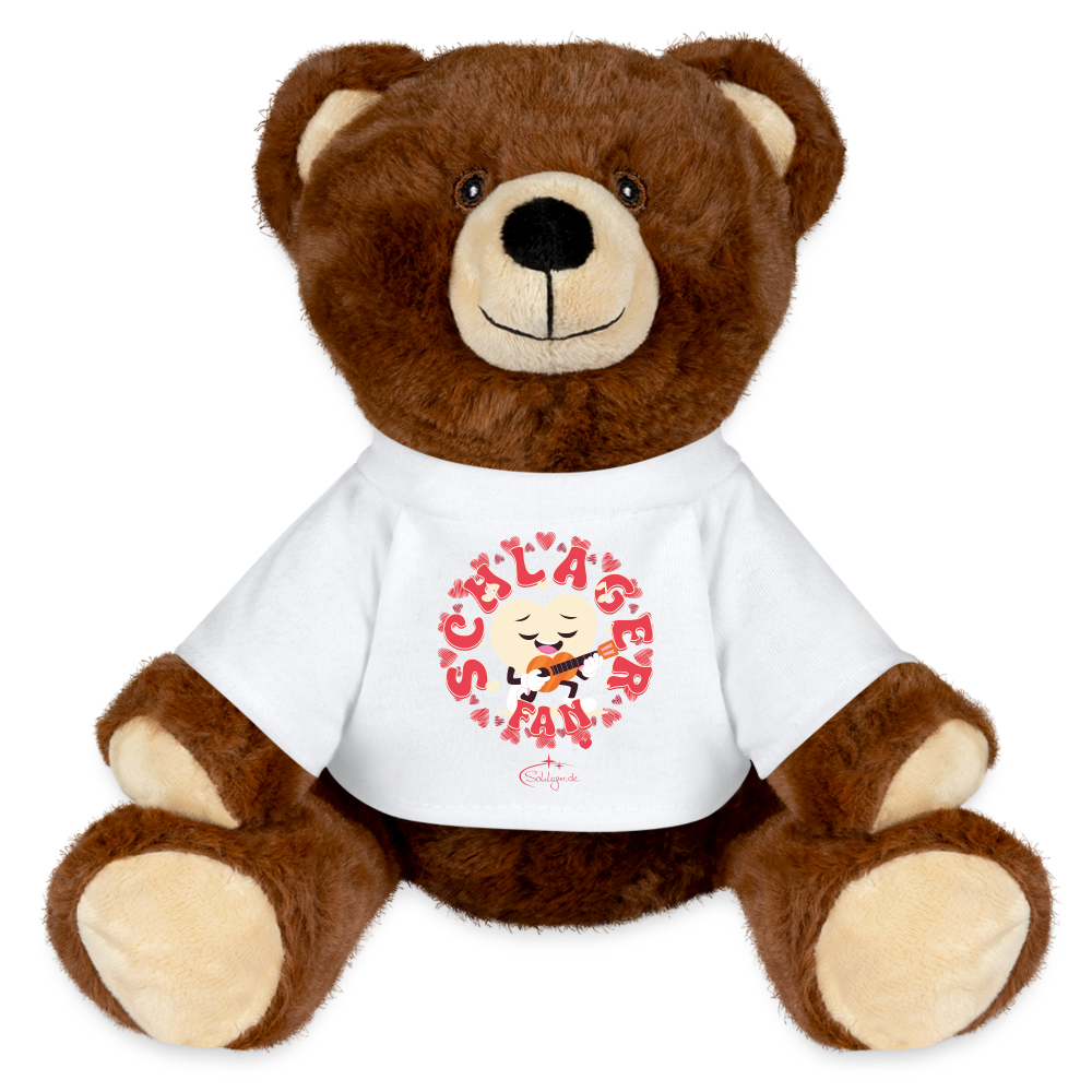 Schlagerfan - Teddybär - Weiß