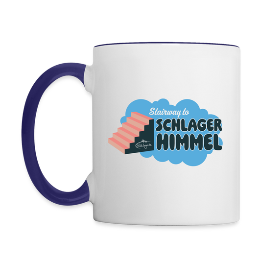 Schlager Himmel - Tasse - Weiß/Kobaltblau